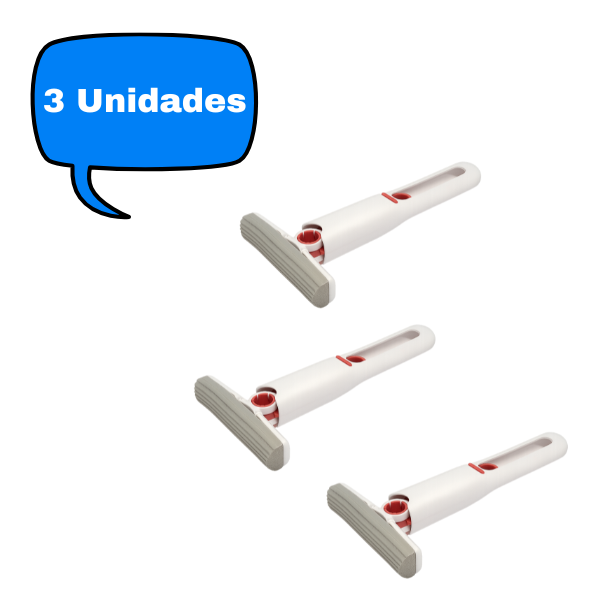 Mini Rodo Portátil Mop Absorvente Auto- Limpeza