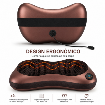 Almofada massageadora com aquecimento