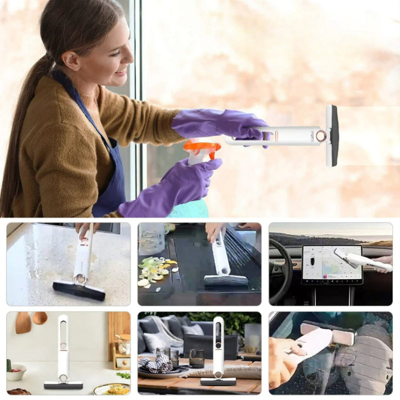 Mini Rodo Portátil Mop Absorvente Auto- Limpeza