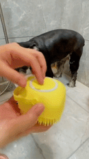 Escova Massageadora de Silicone para Pets