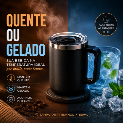 Caneca Térmica Essential — Temperatura Ideal em Cada Gole